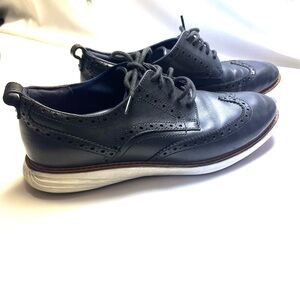 Cole Haan Men's Grand Evolution Black 9M Leather Lace-up Oxford Shoes